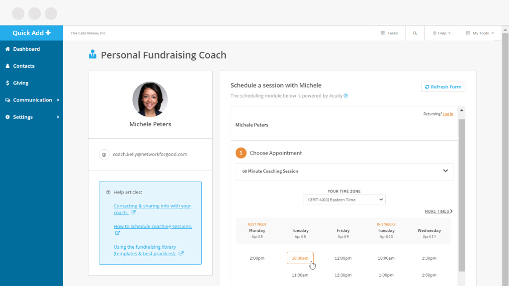 Personal Fundraising Coach